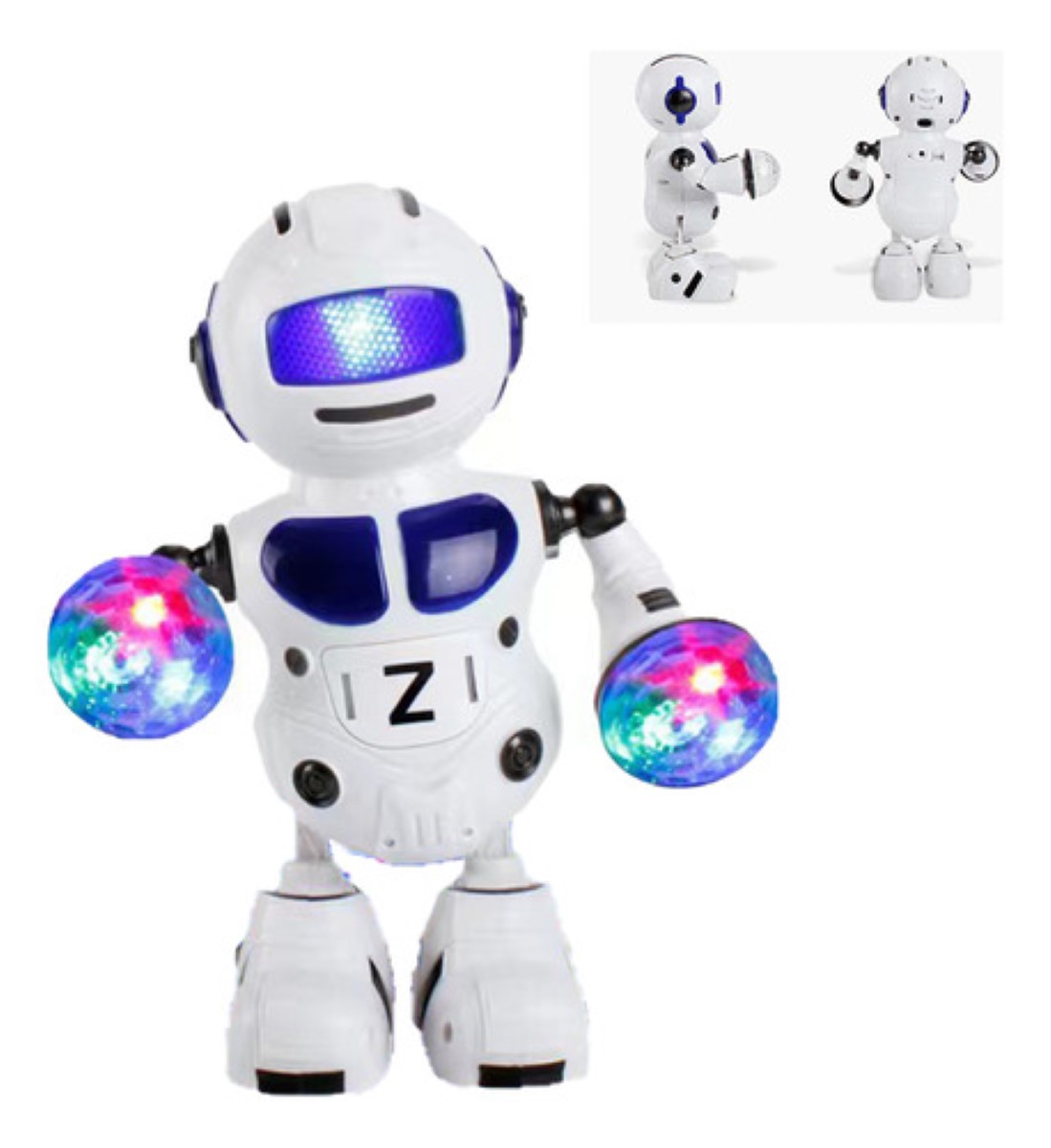 Juguetes Robot Inteligentes De Control Remoto Para Niños blanco 