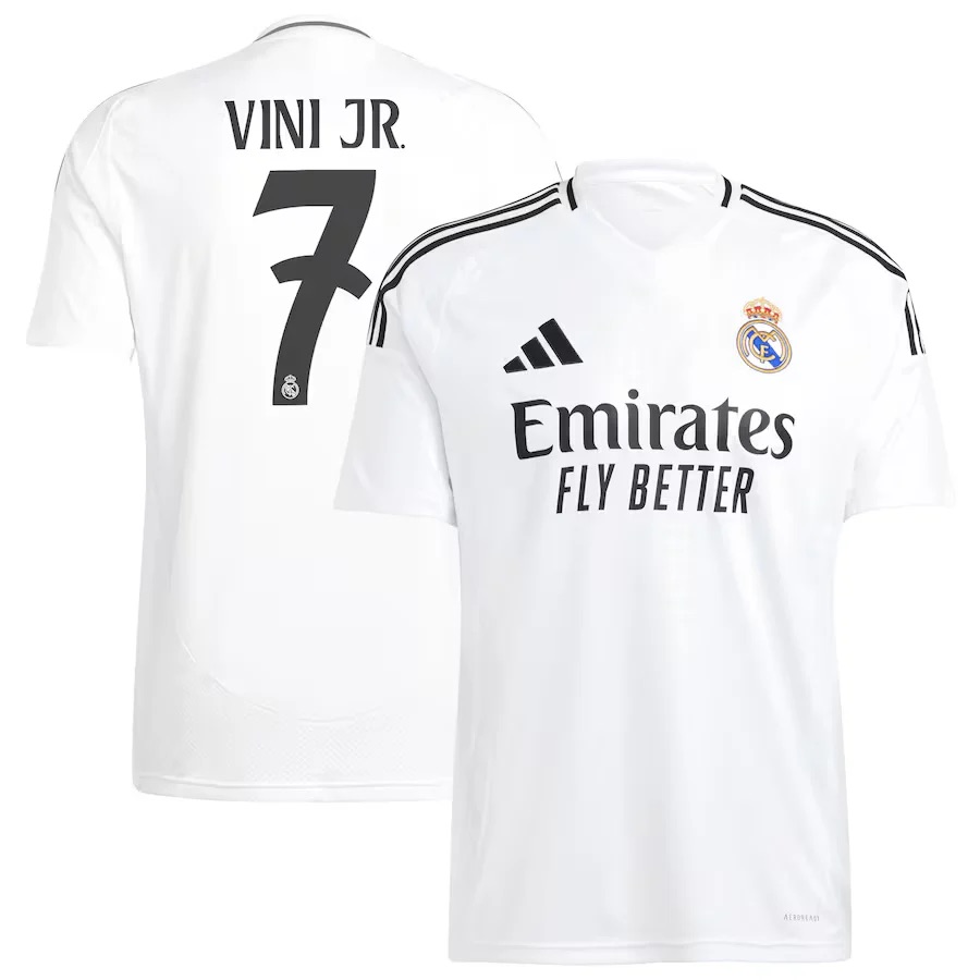 Jersey Original Adidas Real Madrid de España local Vini Jr #7 2024-2025 JX1297