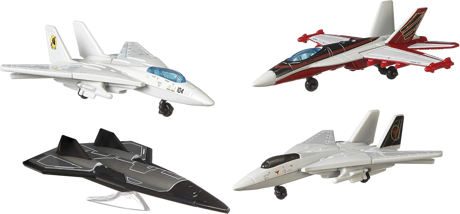 TOP Gun Legends Matchbox Sky Busters Paquete de 4 Aviones de Juguete de la pelicula Gran Regalo para coleccionistas