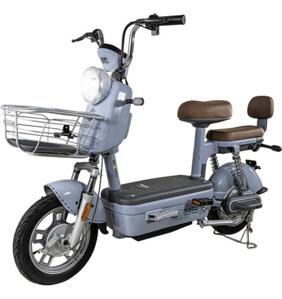 Bicleta Electrica Bicimoto 400w 48v 31km/h Luces Full Led Gris BIZMO