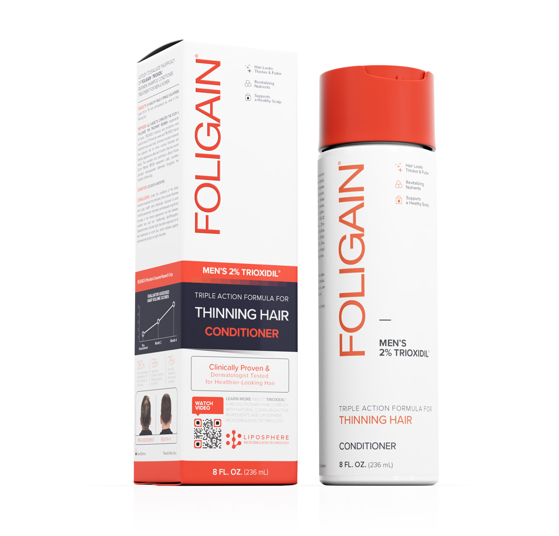 Foligain Acondicionador para el Recrecimiento del Cabello para Hombres con 2%Trioxidil