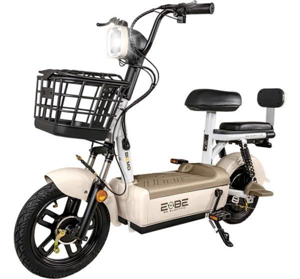 Bicleta Electrica Bicimoto 350w 12v 25km/h Luces Full Led Beige BIZMO