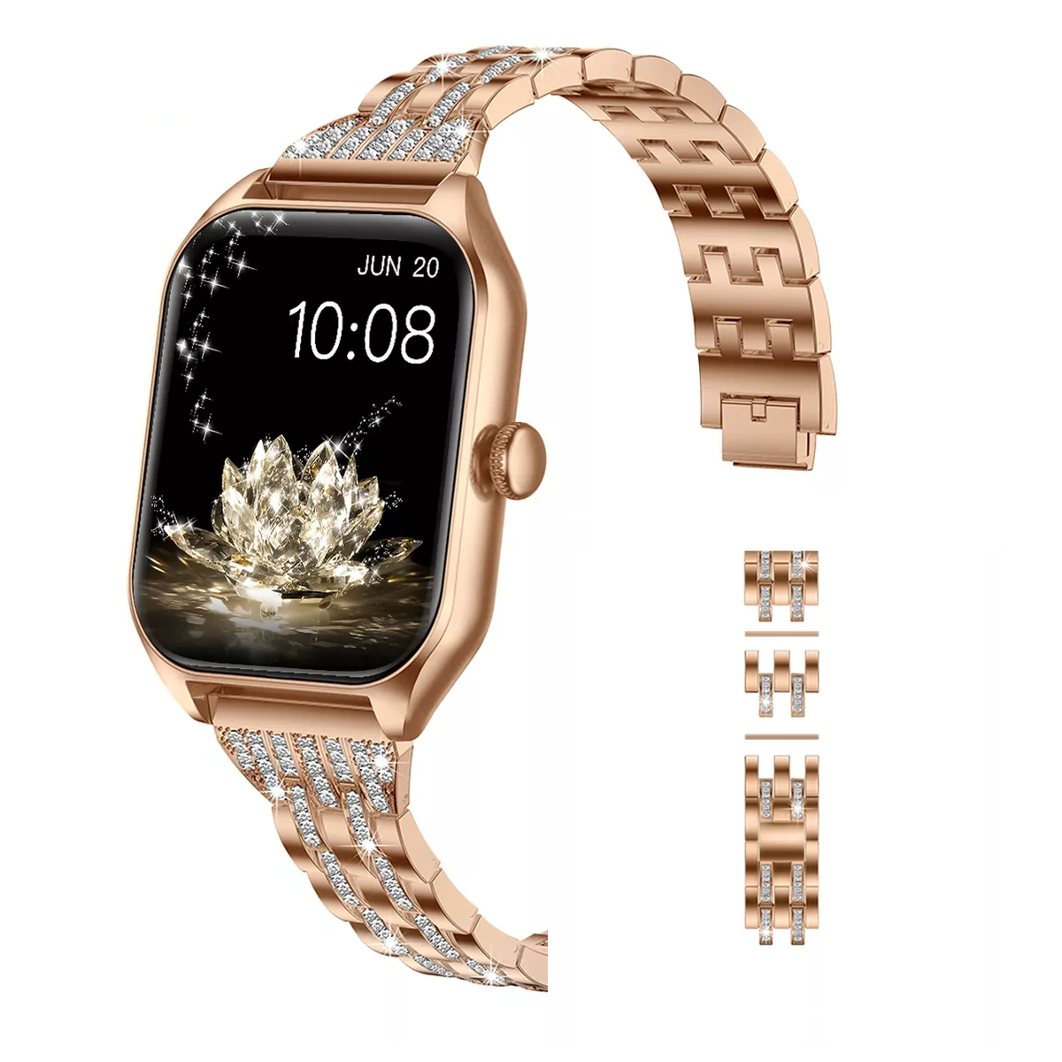 Reloj Smartwatch 1.85 Mujer Relojes Inteligentes Smart Watch Dorado