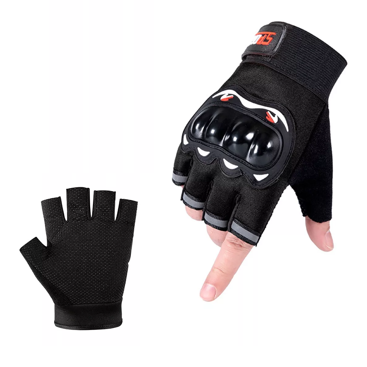 Guantes Antideslizantes Transpirables Para Ciclismo Negro