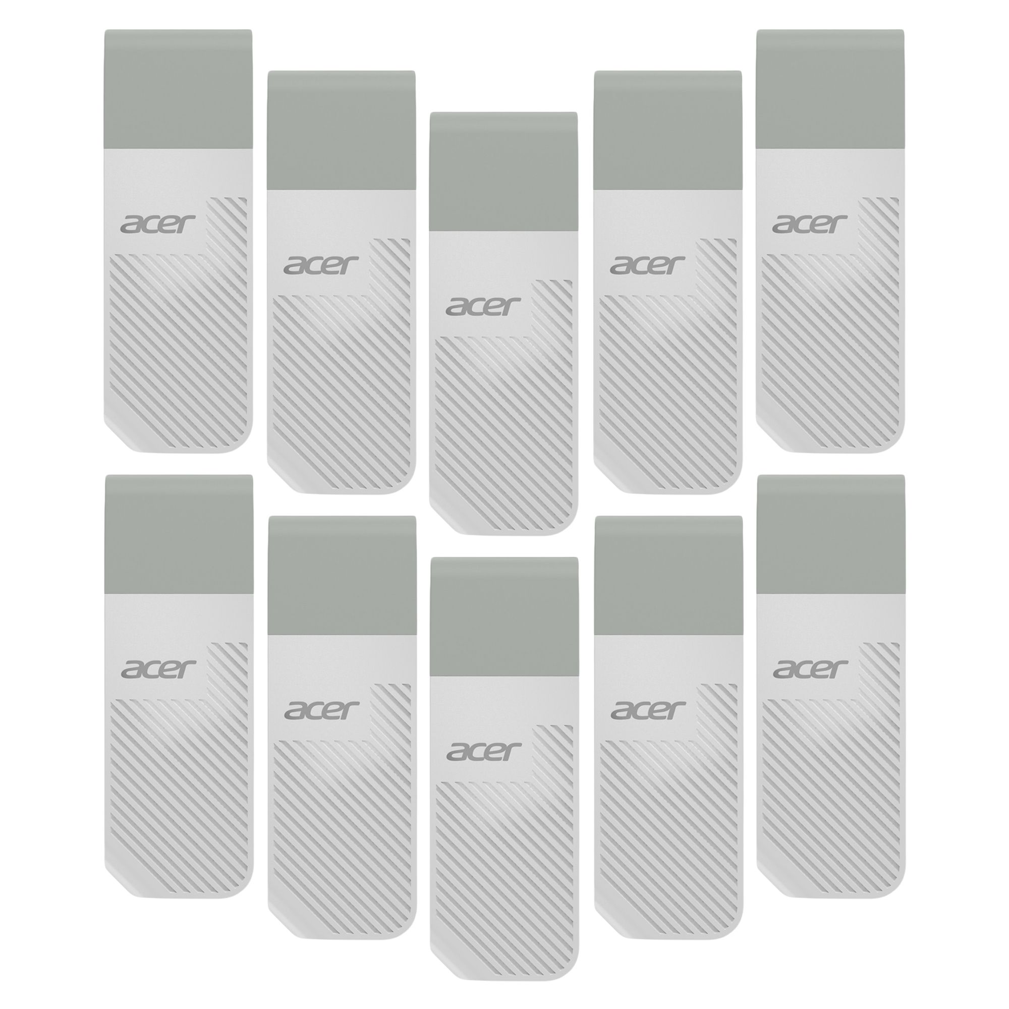 10 Pack - Memoria USB de 8 GB Acer UP200, Blanco