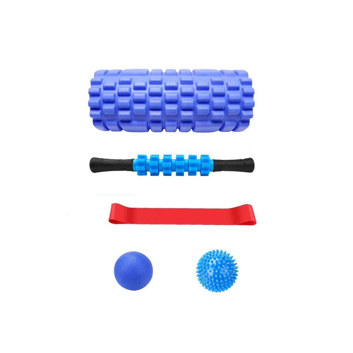 Rodillo Espuma Yoga Pilates Foam Roller Juego De Masaje 6pzs