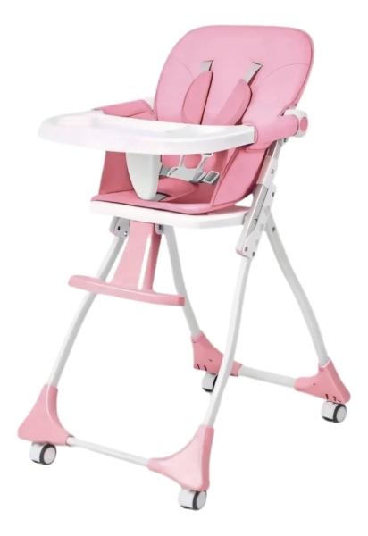 Silla Alta Para Bebé Aeiou Tx006-a Periquera Tacto Piel rosa