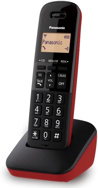 Panasonic TELEFONO INALAMBRICO P.LCD 1.4 Moderno Rojo