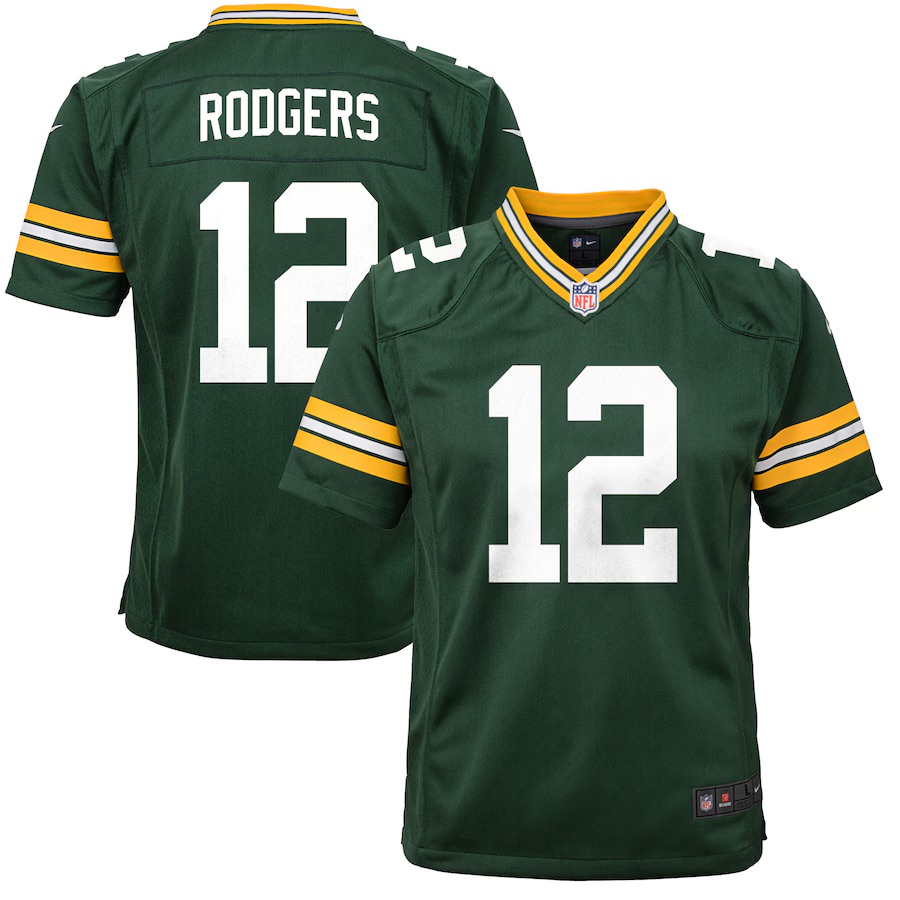 Jersey Original youth niño Nike Americano NFL Green Bay Packers Rodgers #12