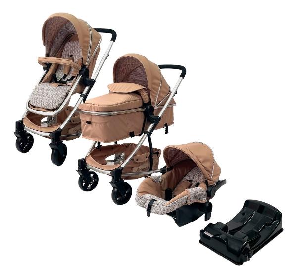 Carriola D Bebe Vertex Portabebe Bambineto Con Base De Carro Khaki