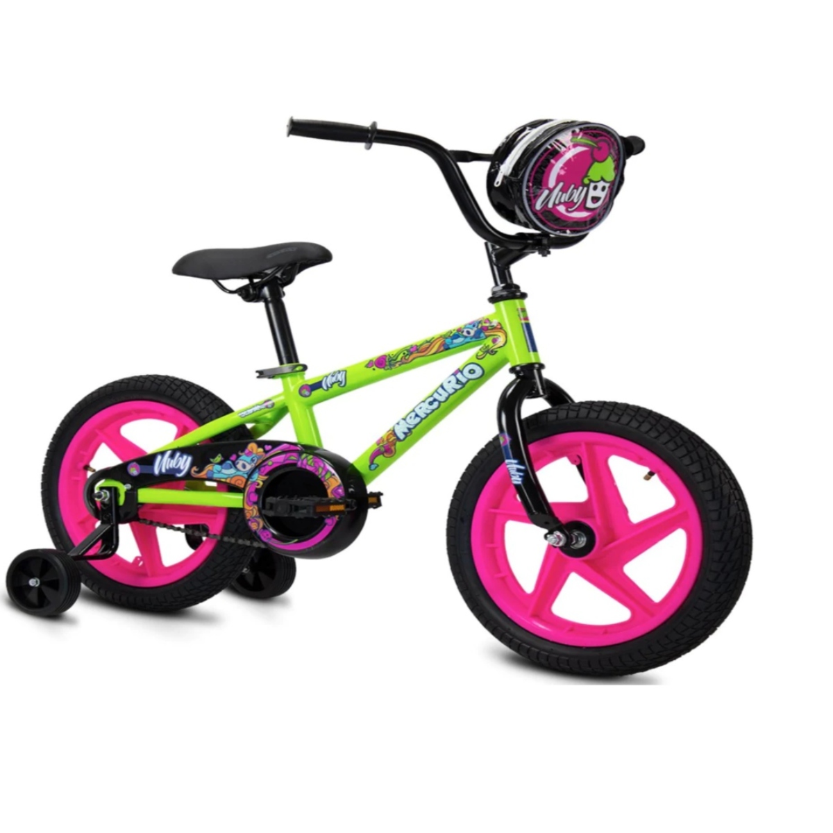 Bicicleta Mercurio Nuby R16 Verde/Rosa ENDY10