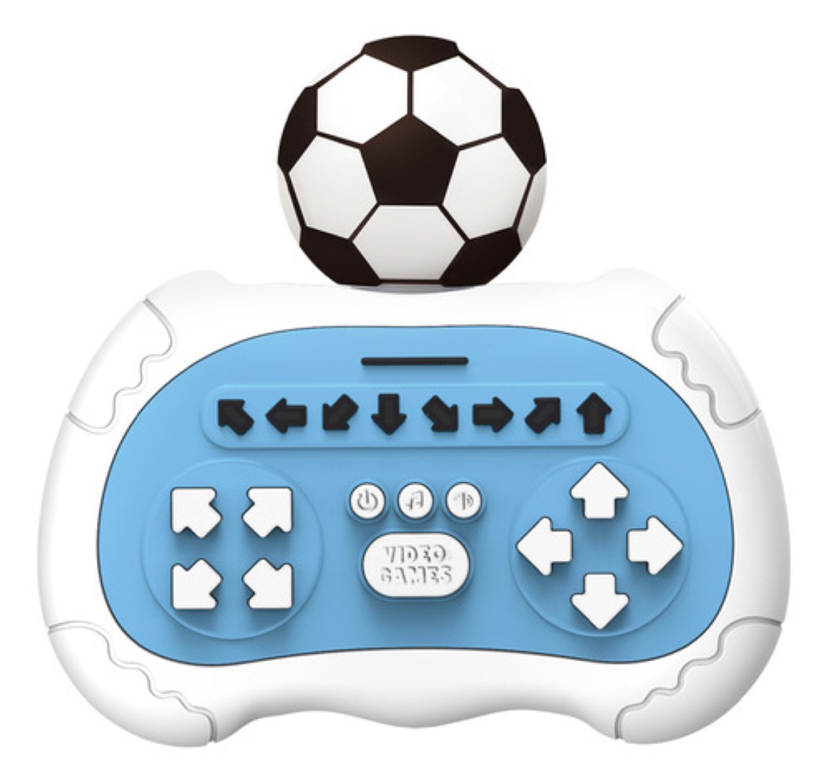 Consola De Juegos Rhythm Master Pop It Animal Fútbol BLANCO AguaAZUL 