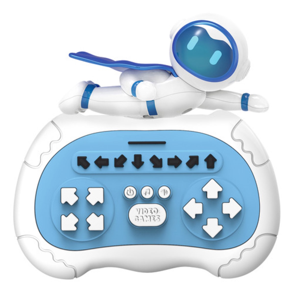 Consola De Juegos Rhythm Master Pop It Animal Azul acero ASTRONAUTA BLANCO