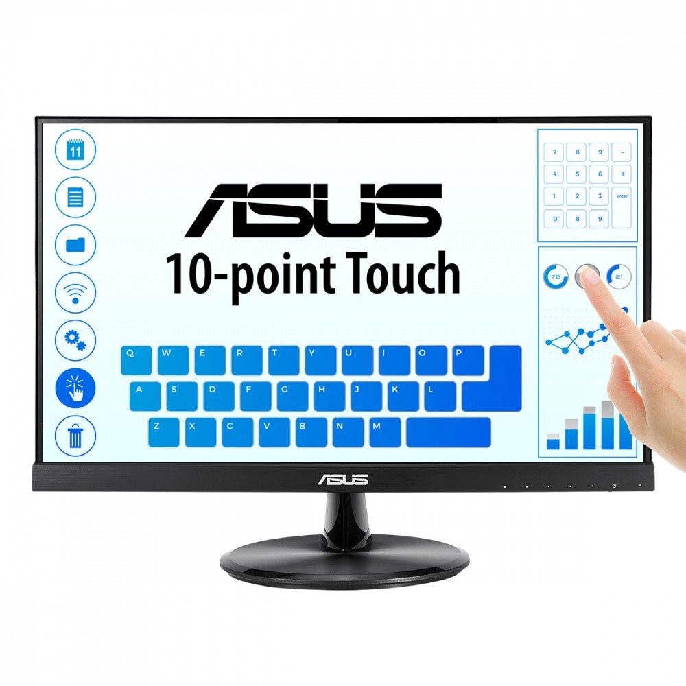 Monitor ASUS VT229H LED Touch 21.5", 1920x1080 Full HD, 75Hz, HDMI. VT229H