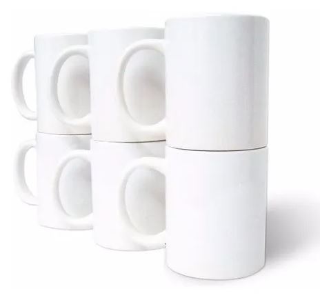 Taza Blanca para sublimación TLP 11oz AA - 72pz