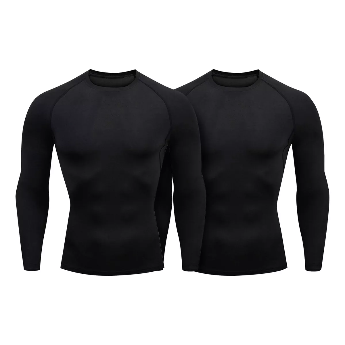 2pz Playera Licra Deportiva Compresion Gym Negro Talla: M