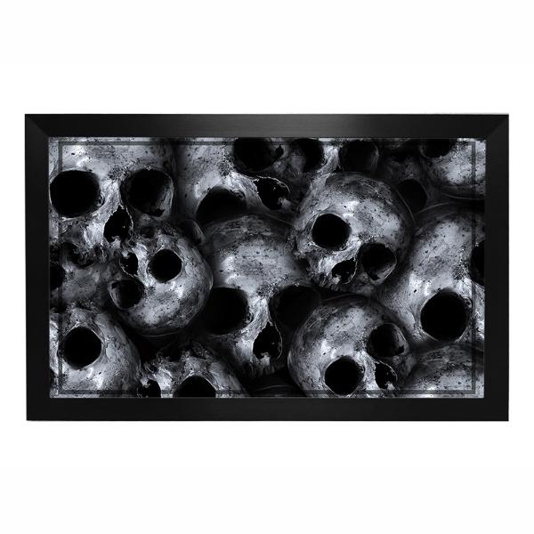 Cuadro Decorativo Papel Fotografico Metálico Diseño Calavera 59x89 Cm..