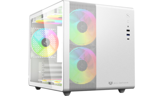 Gabinete Balam Rush Tank Mini GI930 con Ventana, Mini-Tower, ITX/Mini-ATX, USB 3.0/C. 