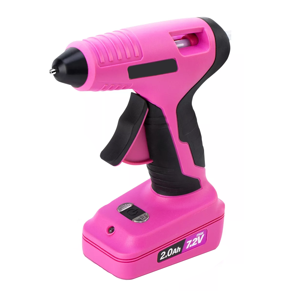 Pistola De Silicon Caliente Inalámbrica 7.2v Con 25 Barras Rosa