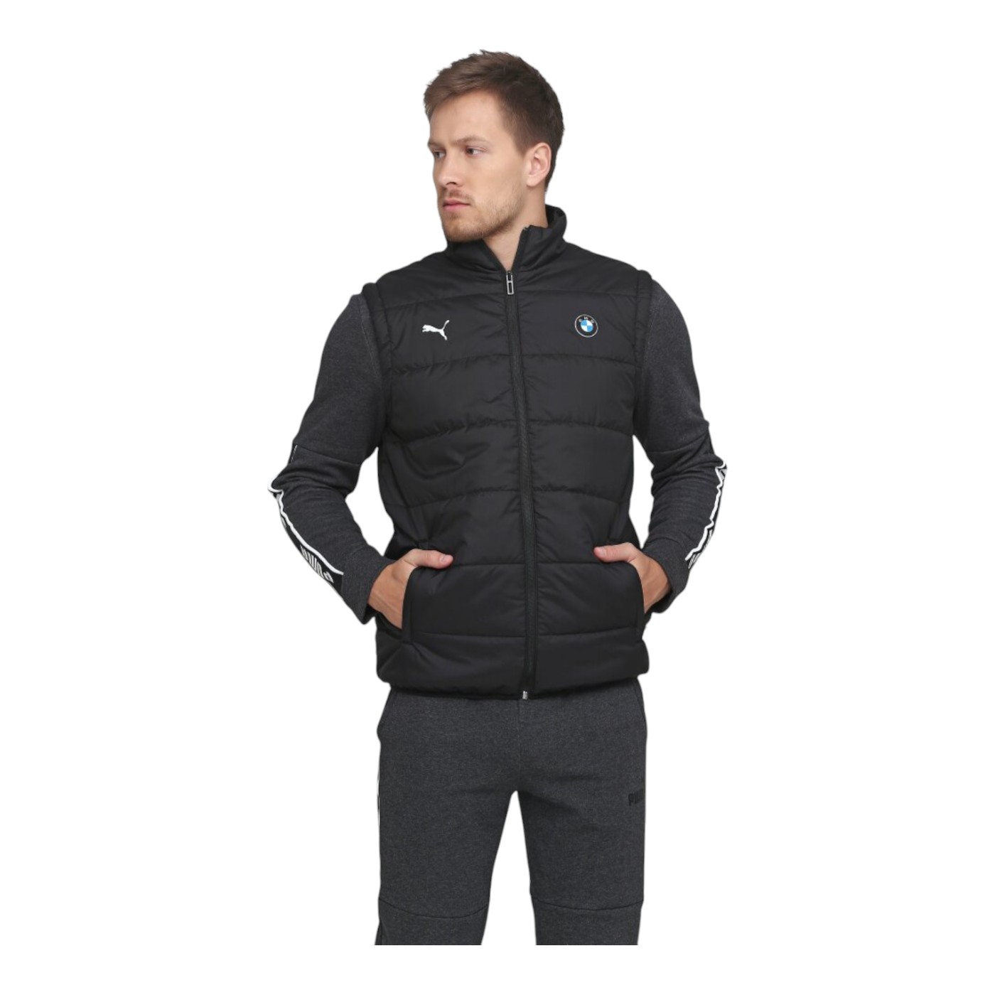 CHALECO PUMA HOMBRE NEGRO PUMA BMW MMS PADDED VEST 53117101