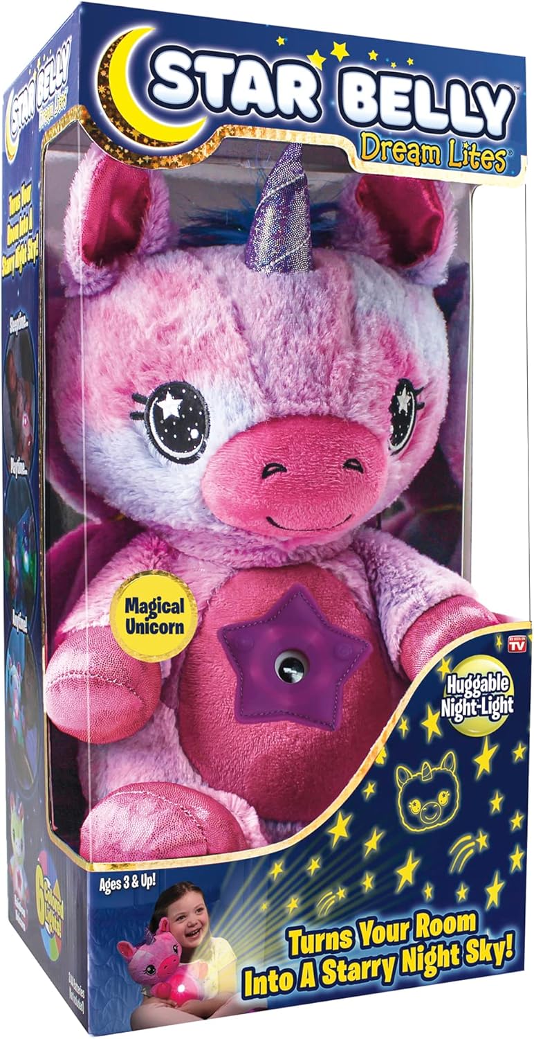 Peluche Magico Unicornio Dream Lites Star Belly Luz Nocturna