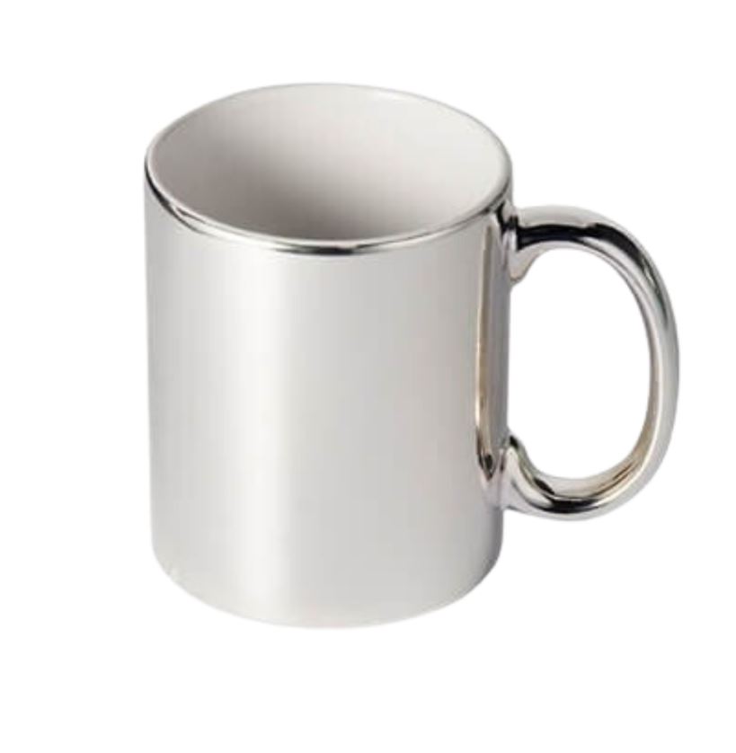 Taza para sublimación 11oz Tipo Espejo Plata - 36pz