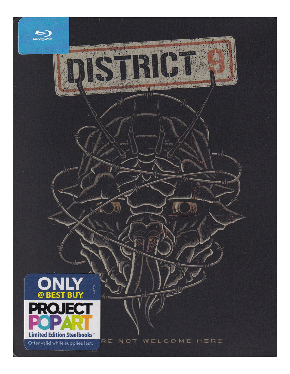 Distrito District 9 Steelbook Pop Art Pelicula Blu-ray