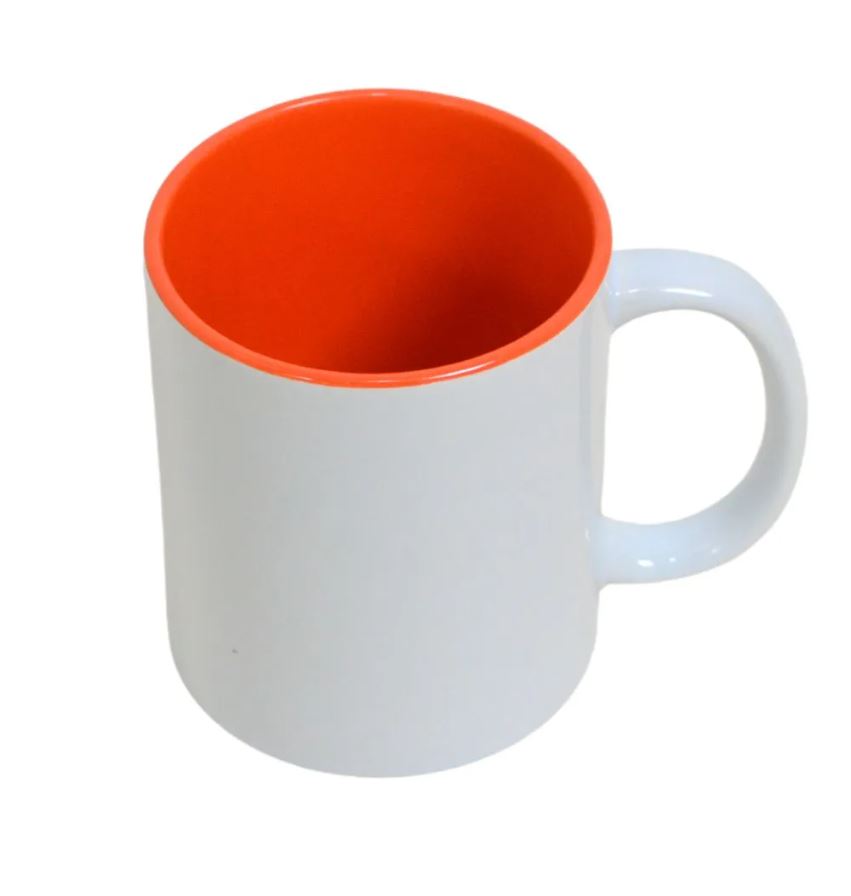 Taza para sublimación 11oz TLP color interno  naranja- 36pz