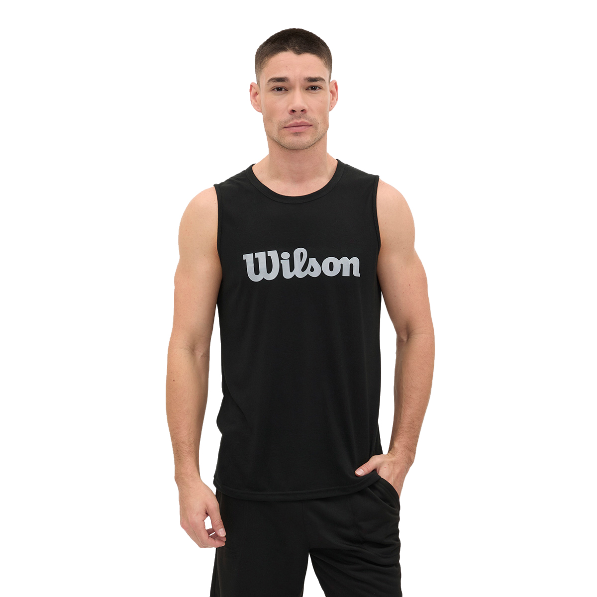 Playera Wilson Polyspun Sin Manga Estampada para Hombre 