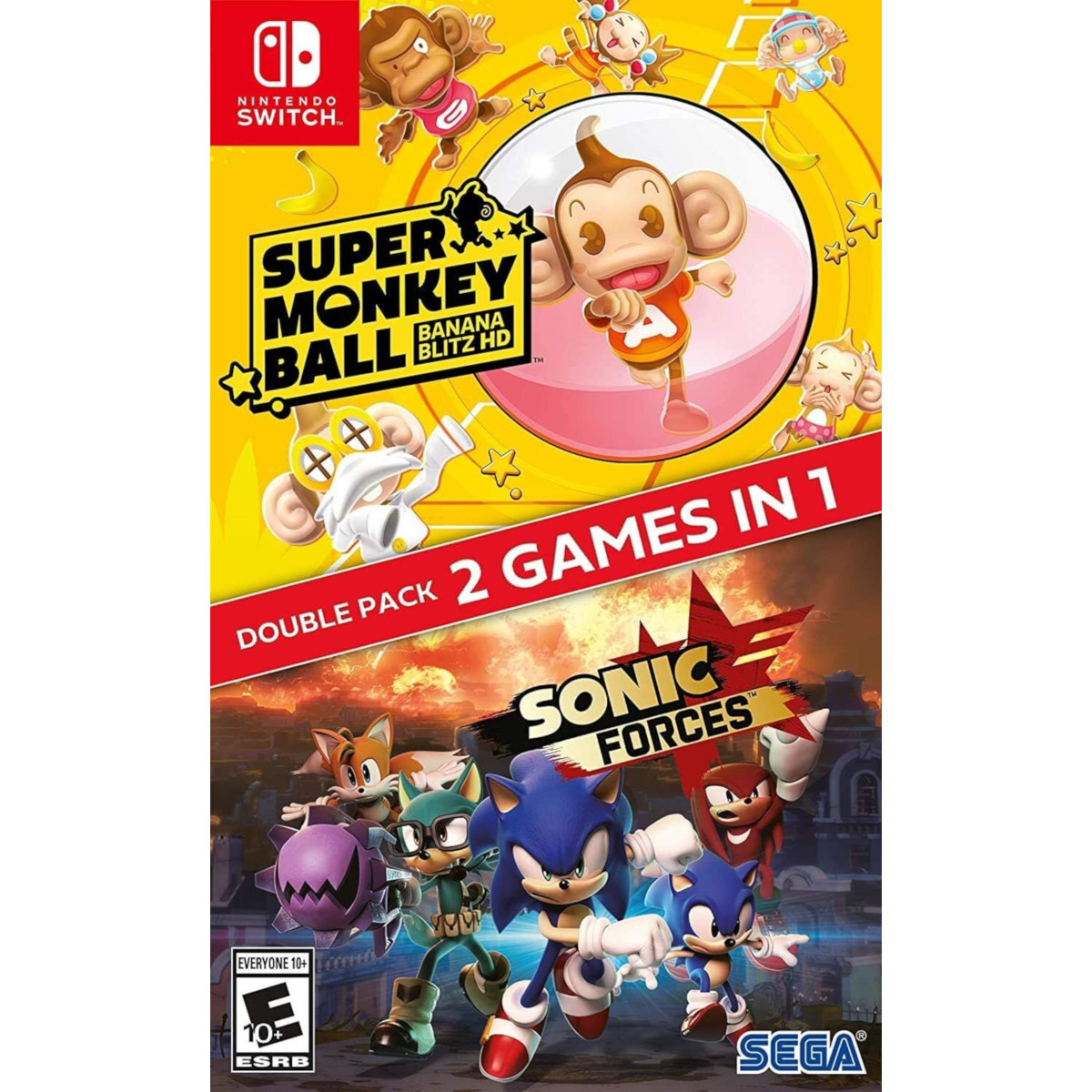 Sonic Forces + Super Monkey Ball: Banana Blitz Hd Double Pack.-Nintendo Switch