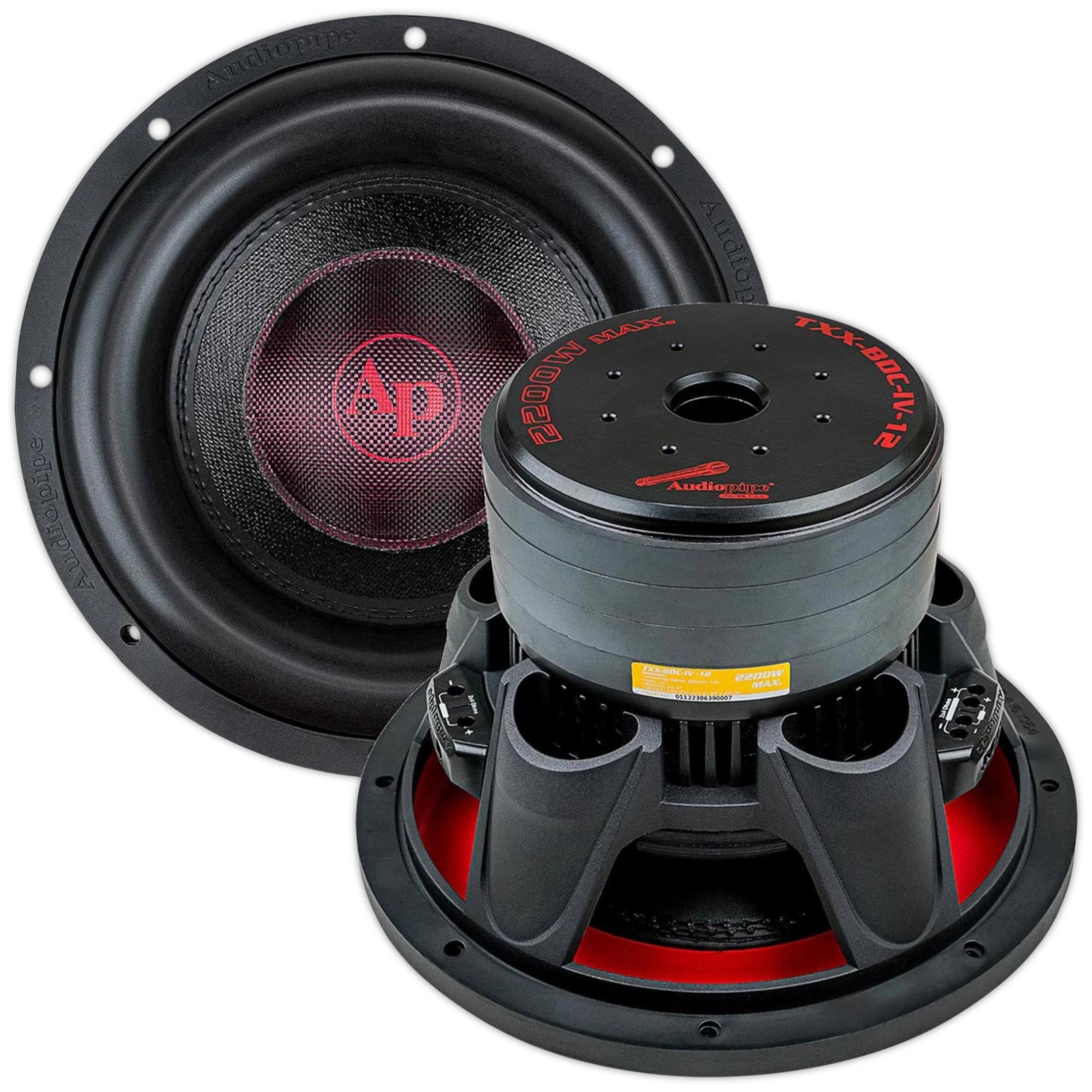 Subwoofer Audiopipe TXX-BDC-IV-12 2200W 12 PLG Cono Kevlar