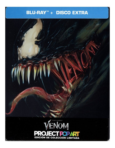 Venom Tom Hardy Steelbook Pelicula Blu-ray + Disco Extra