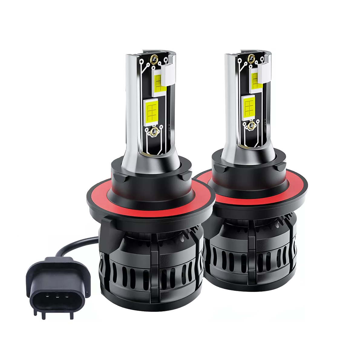 Kit Faros De Led Conector H13 Luz Alta Y Baja 6500k