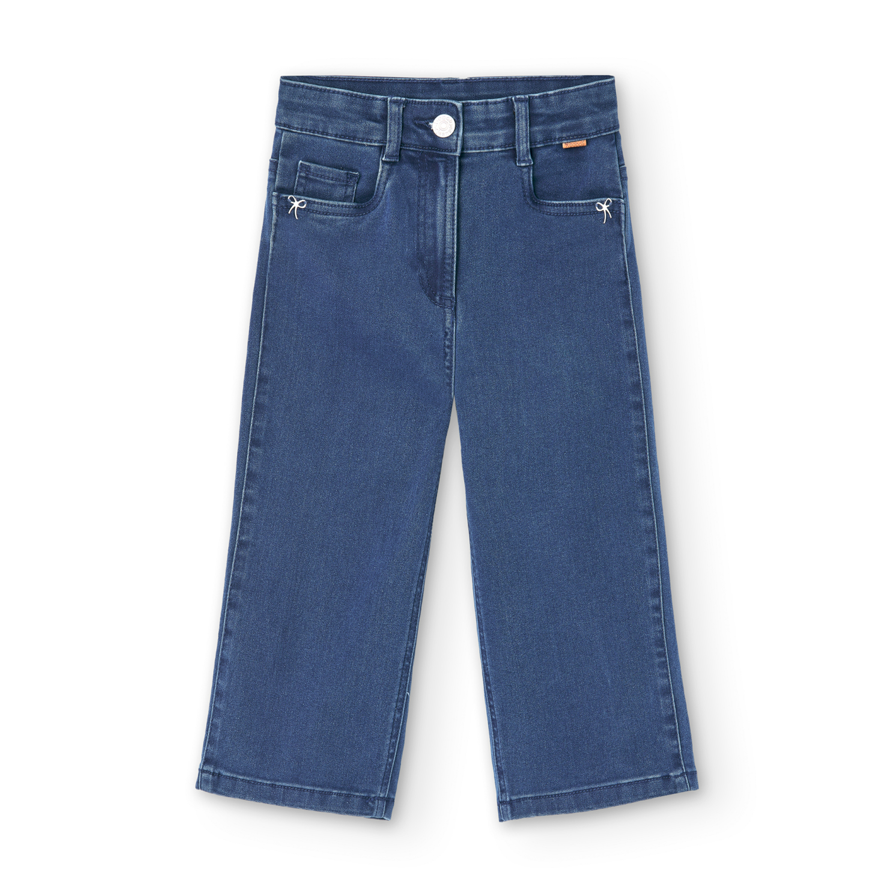 Pantalón Denim Elástico Para Niña BOBOLI