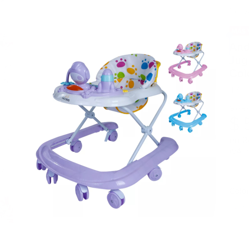 Andadera Musical Plegable Bebe Juguete Educativo Interactiva Color Lila