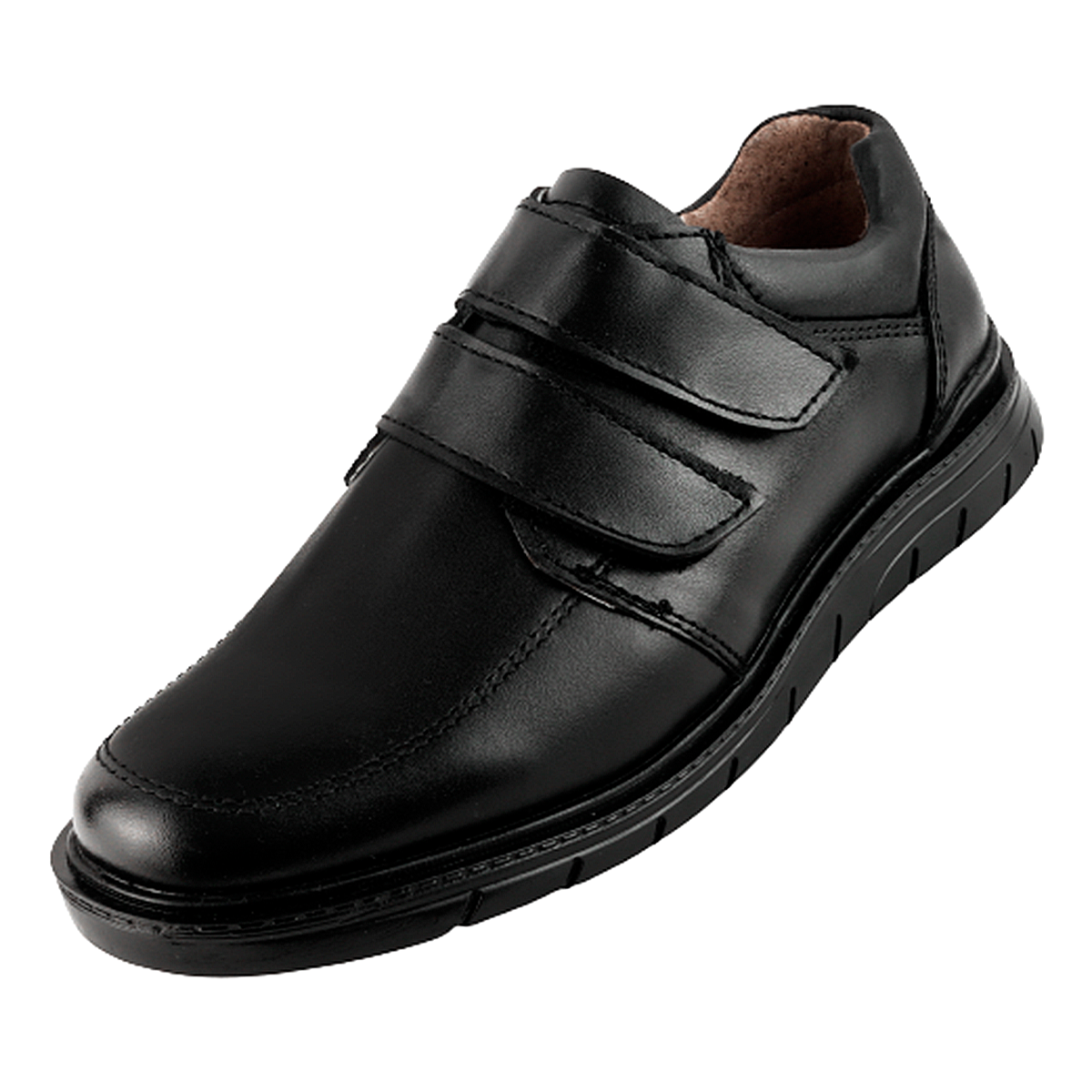 Zapato Niño Escolar Negro 100% Piel Arco Soporte 5068-N