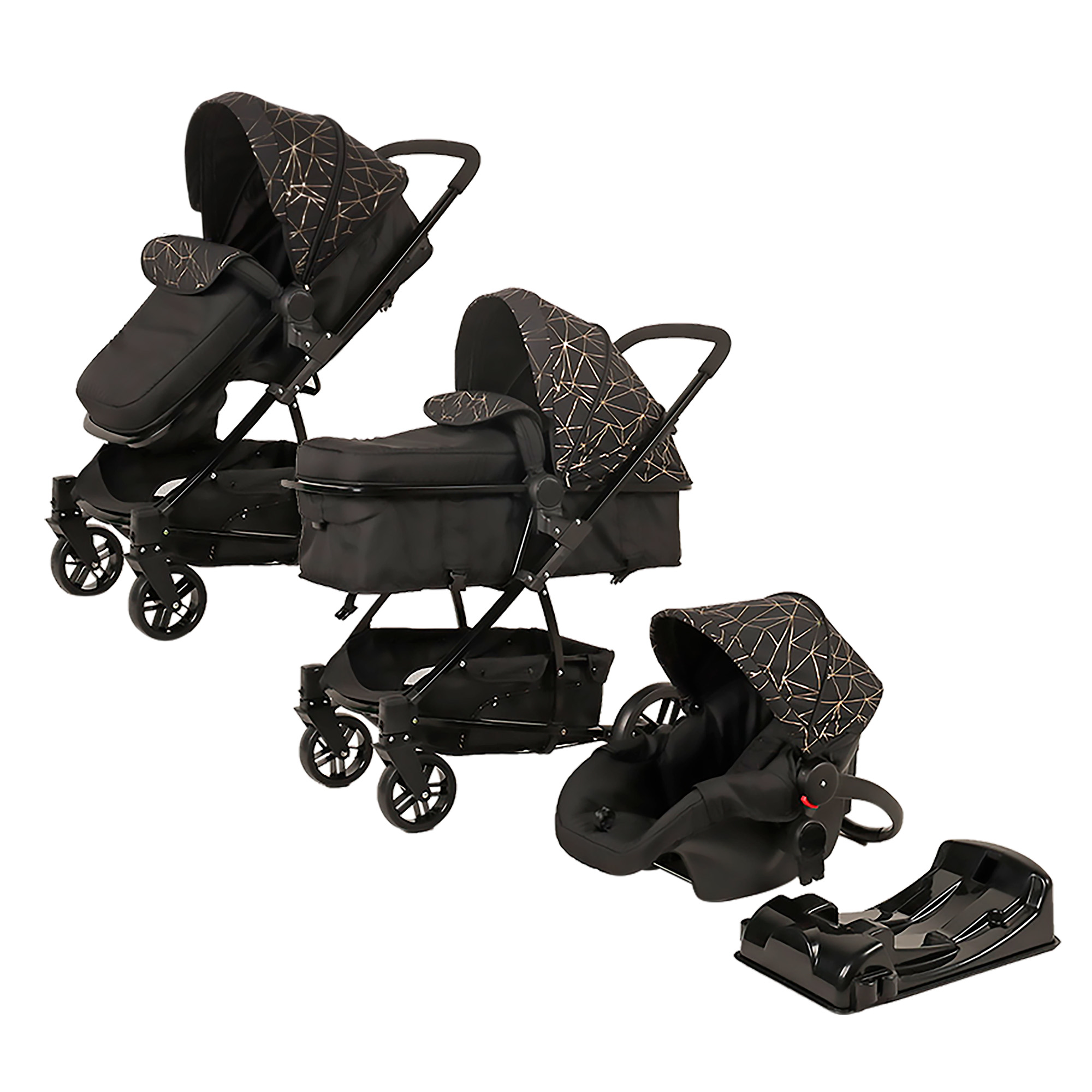 Carriola De Paseo D'bebé Lulú Travel System Color Negro