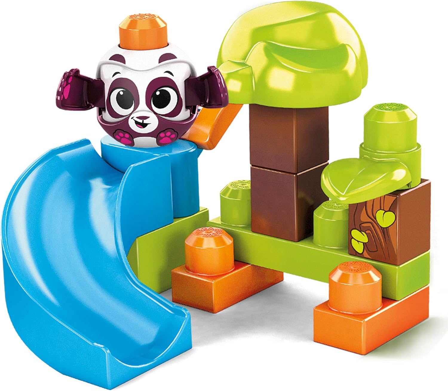 Mega Bloks Peek A Blocks Tobogán De Panda 14 Piezas