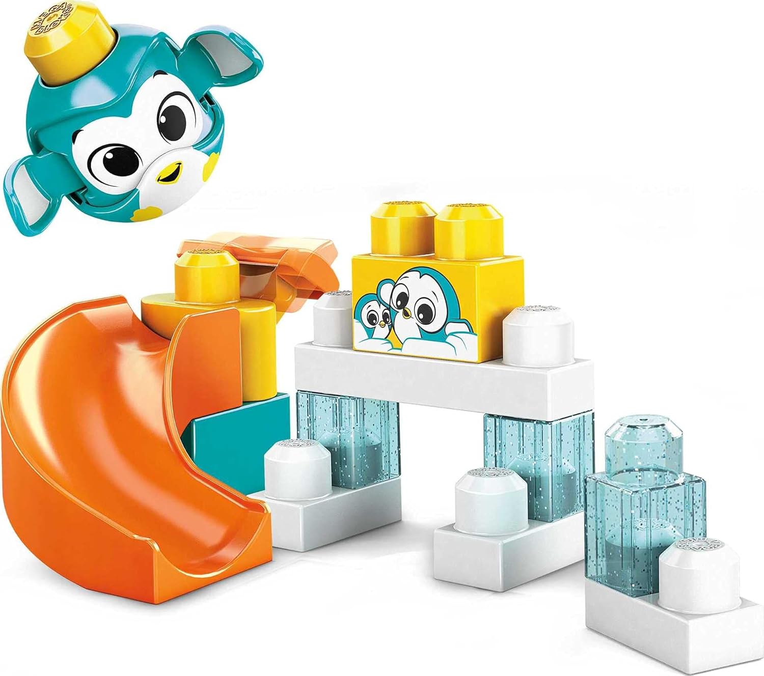 Mega Bloks Peek A Blocks Tobogán De Pingüino 14 Piezas