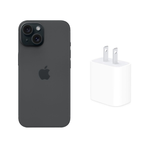 Apple Iphone 15 Negro 256GB Nuevo REACONDICIONADO + Cubo Carga Rápida.