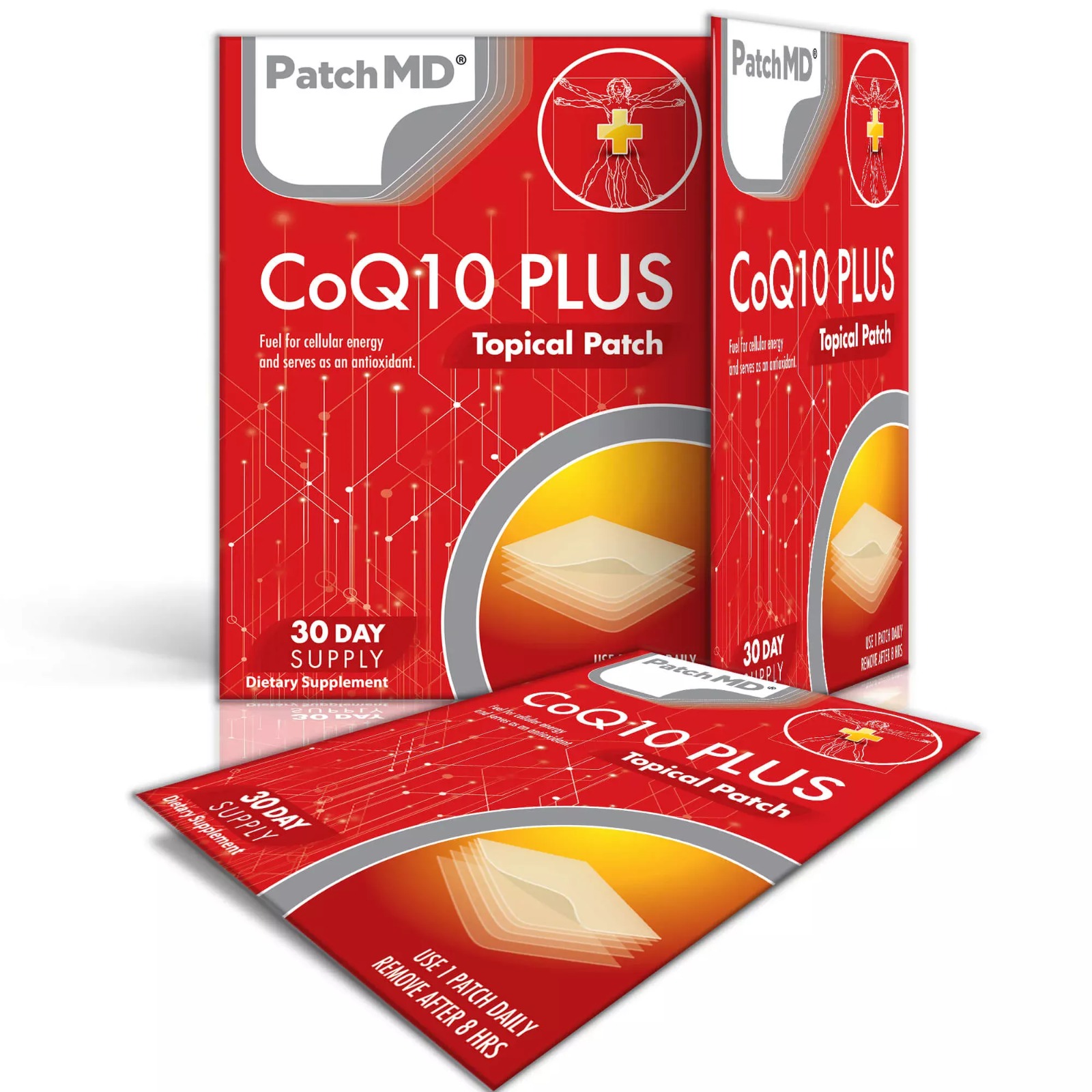 Parche Patch MD  Para Energía Celular Y Antioxidante CoQ10 Plus 