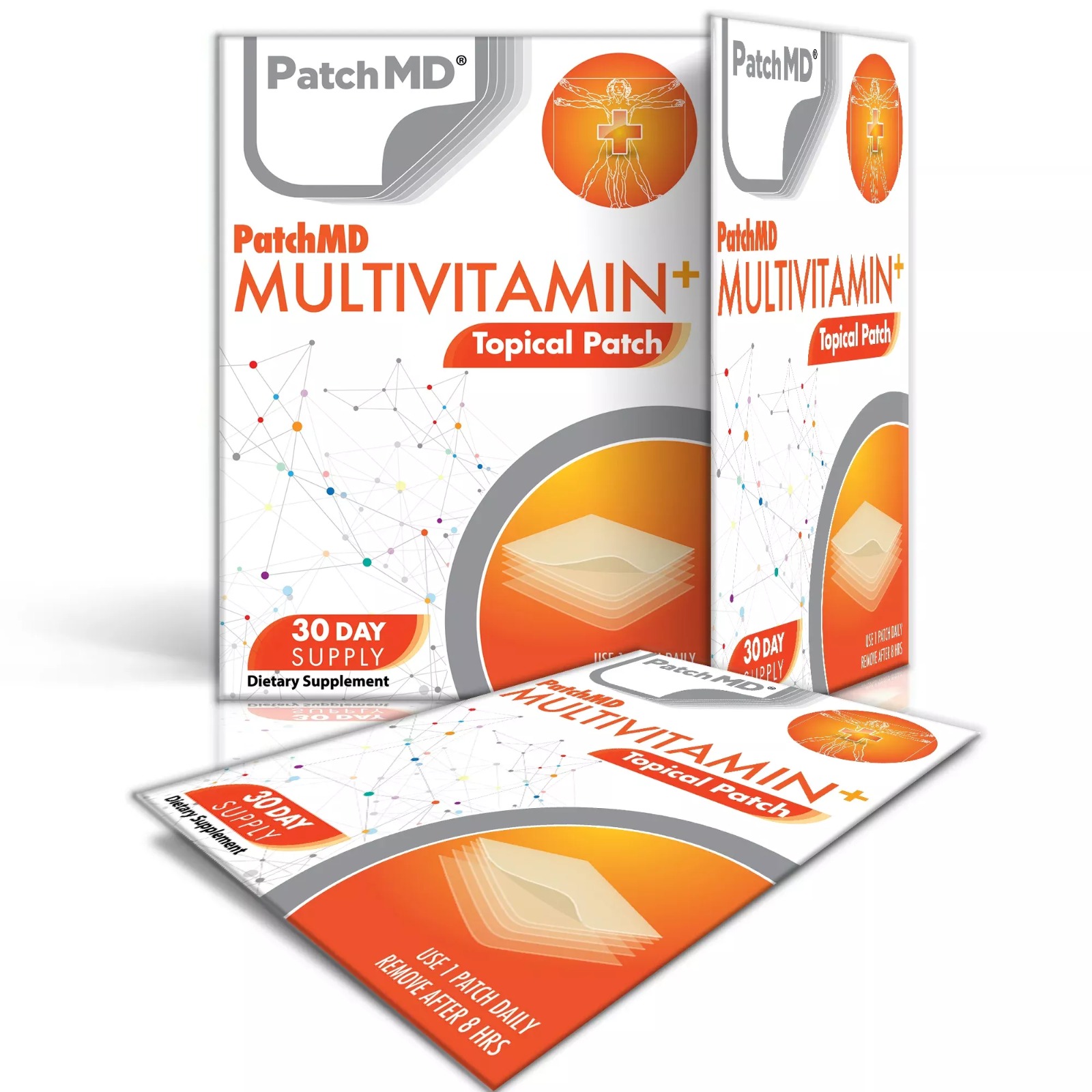 Parches multivitamínicos Patch MD Parche Tópico Combinación de 25 Nutrientes