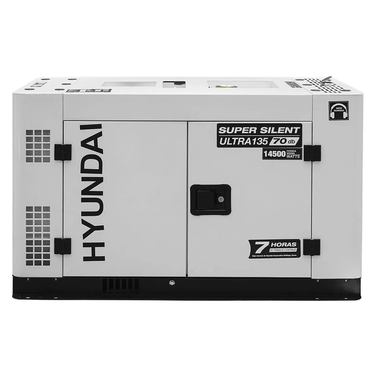 Generador Silencioso Hyundai C/Motor Diesel Potencia Maxima 14.5 Kw 110v/220v - ULTRA135