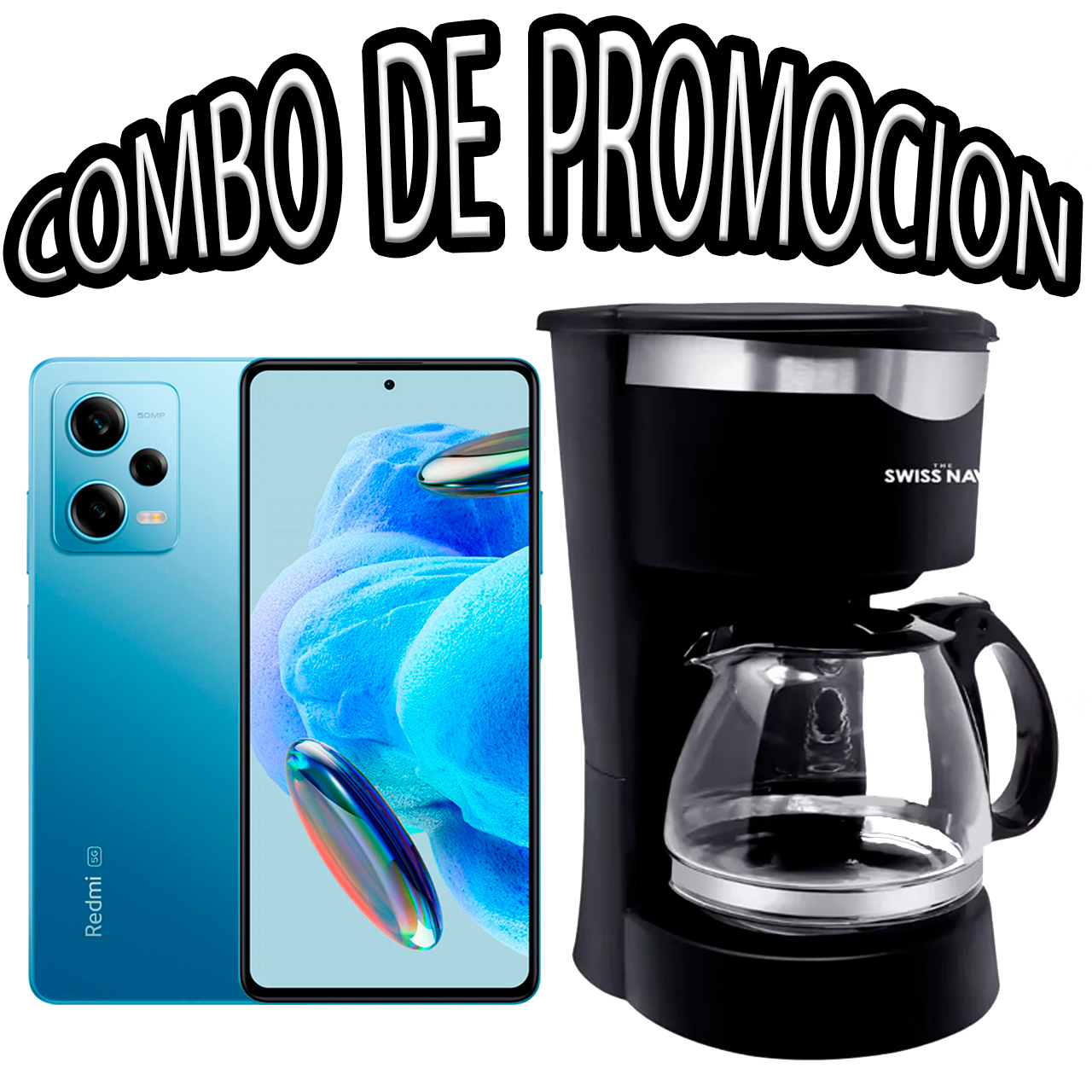 Xiaomi Redmi Note 12 Pro 6GB 128GB Sky Blue + Cafetera Semi-Automática Swiss Nave