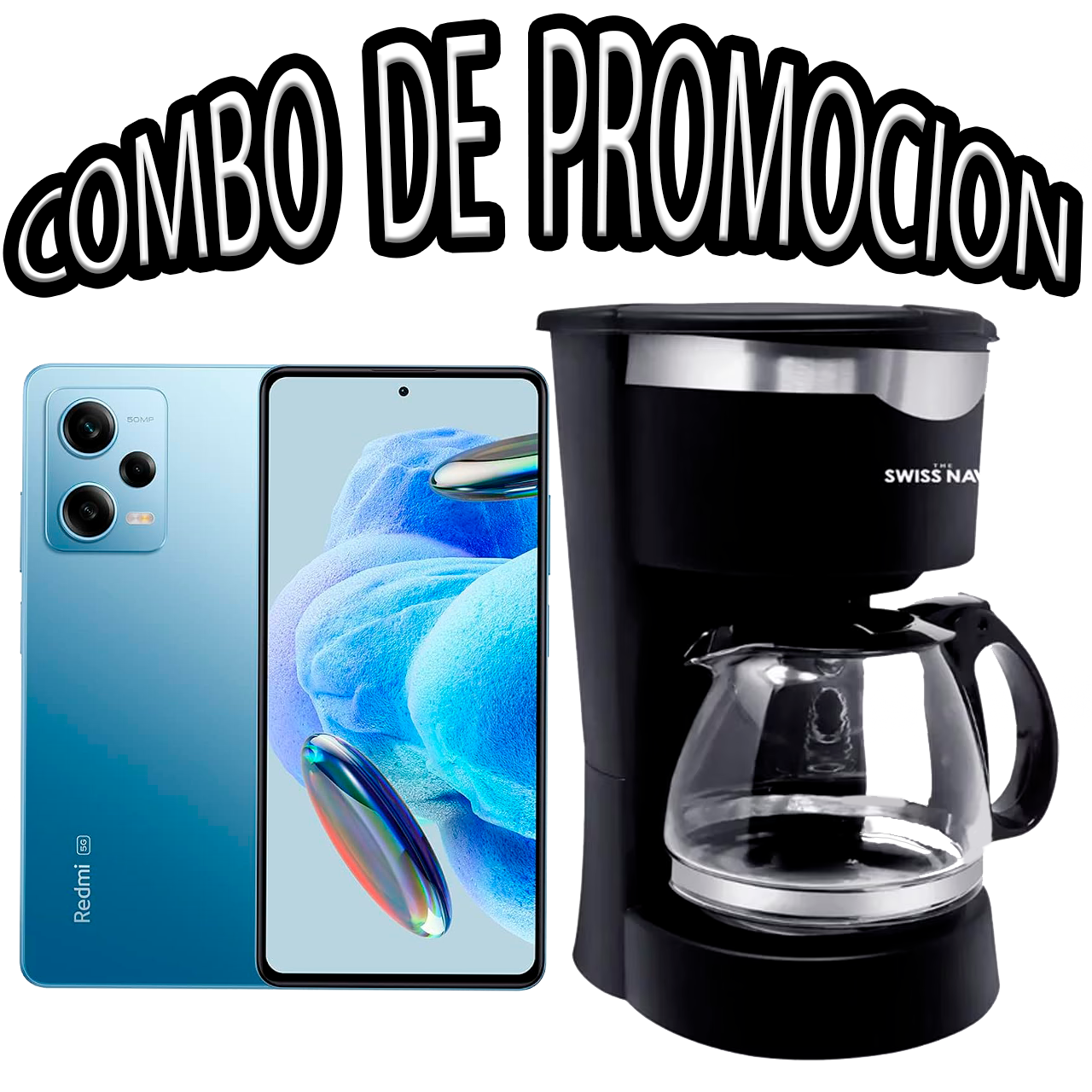 Xiaomi Redmi Note 12 Pro 5G 8GB 256GB Azul + Cafetera Semi-Automática Swiss Nave