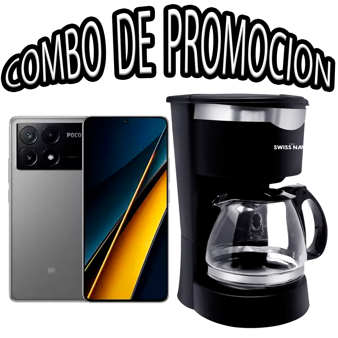 Xiaomi Poco X6 Pro 5G 8GB 256GB Gris + Cafetera Semi-Automática Swiss Nave