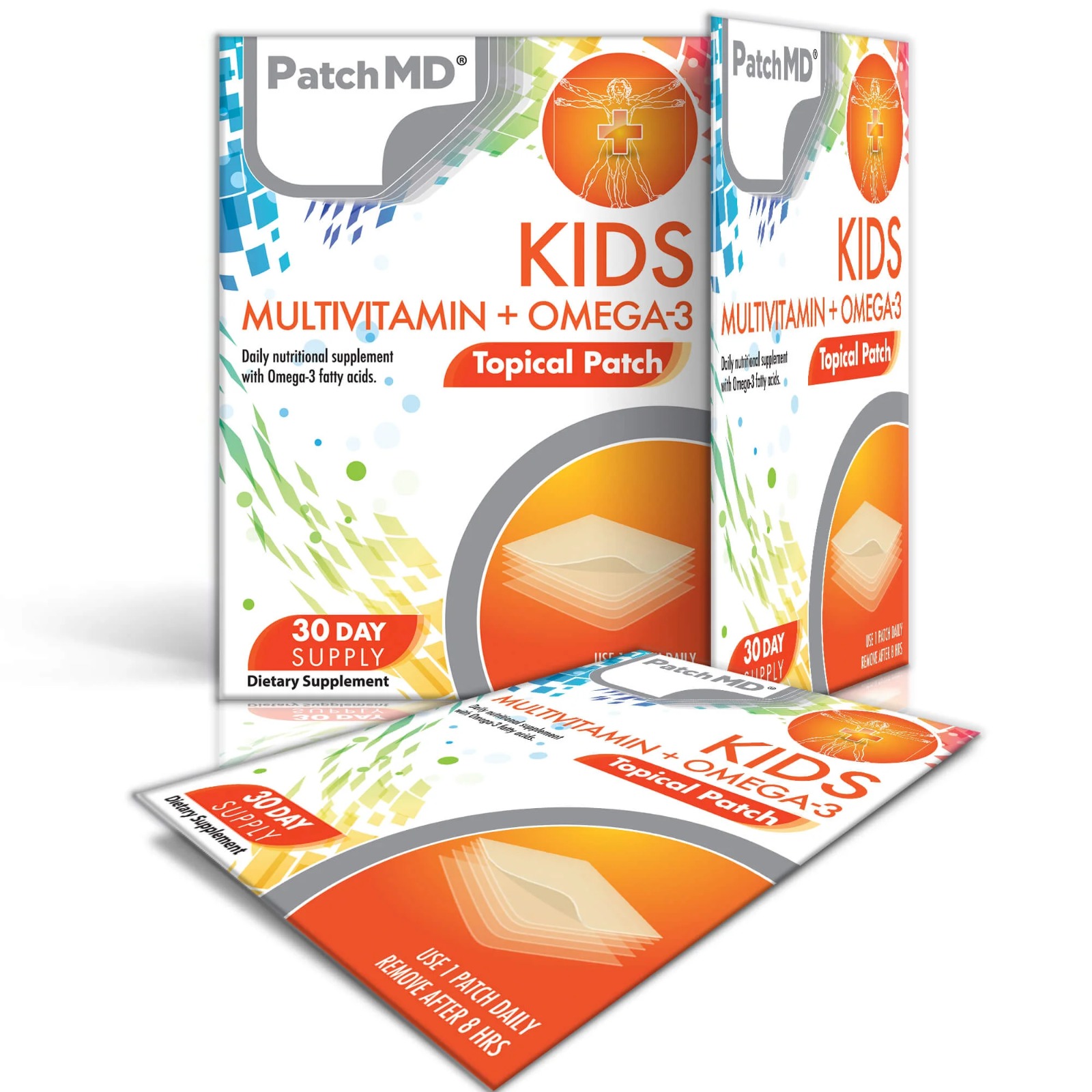 Patch MD Parches Multivitamínicos Para Niños Parches KIDs Multivitamin + Omega-3