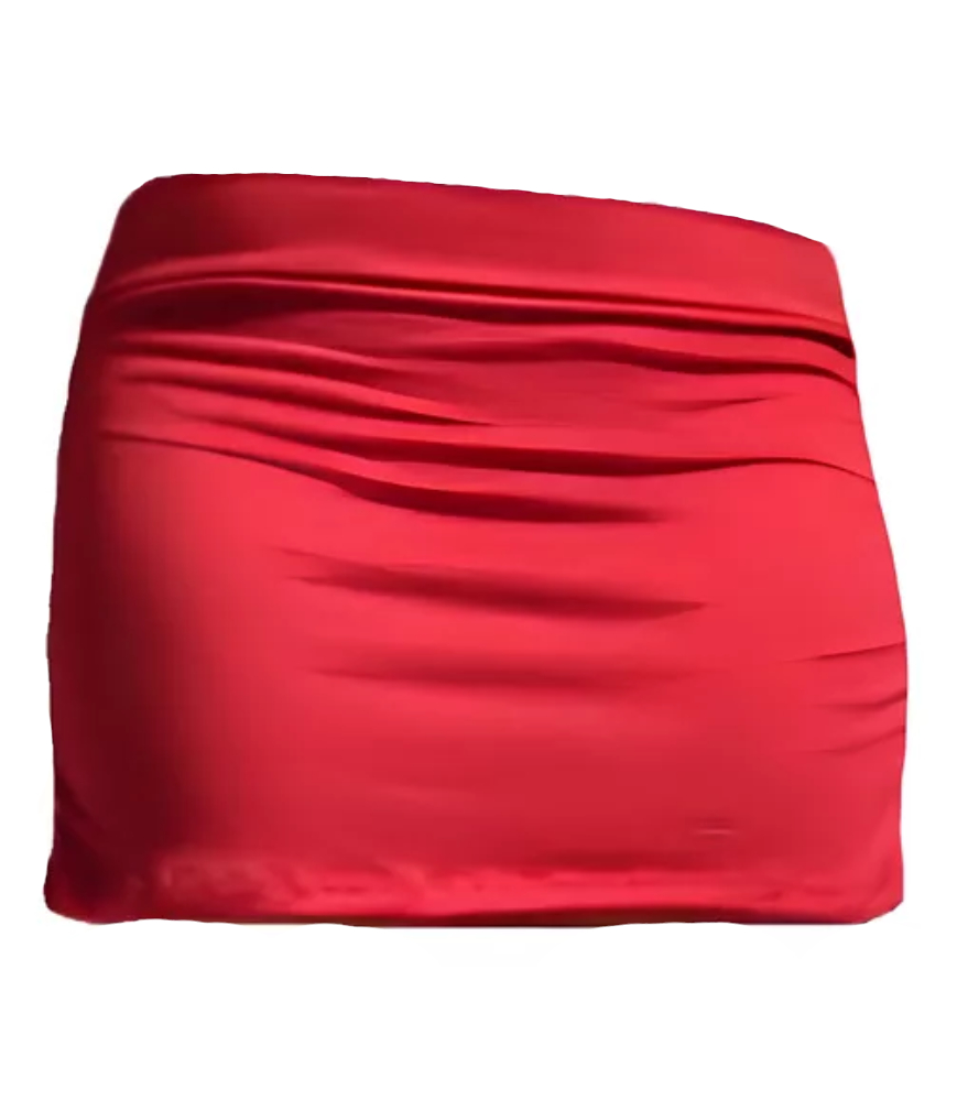 Minifalda Sexy roja Super ajuste Strech