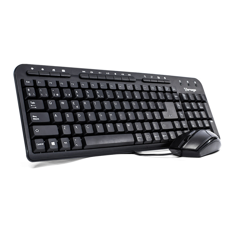 Kit Vorago KM-105 Teclado Y Mouse Alámbrico Multimedia USB