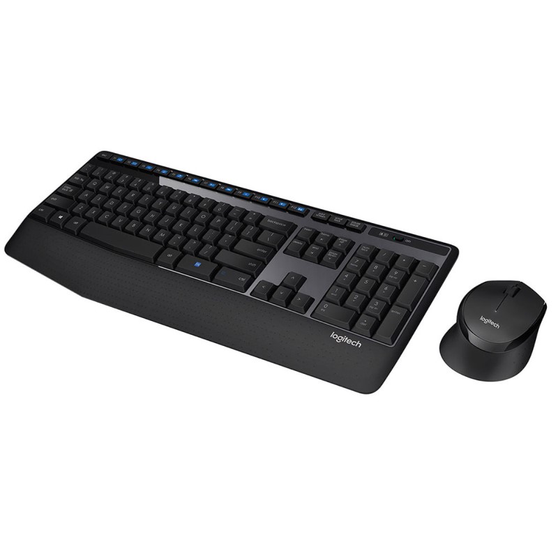 Kit Logitech MK345 Teclado /Mouse Reposa manos USB Black